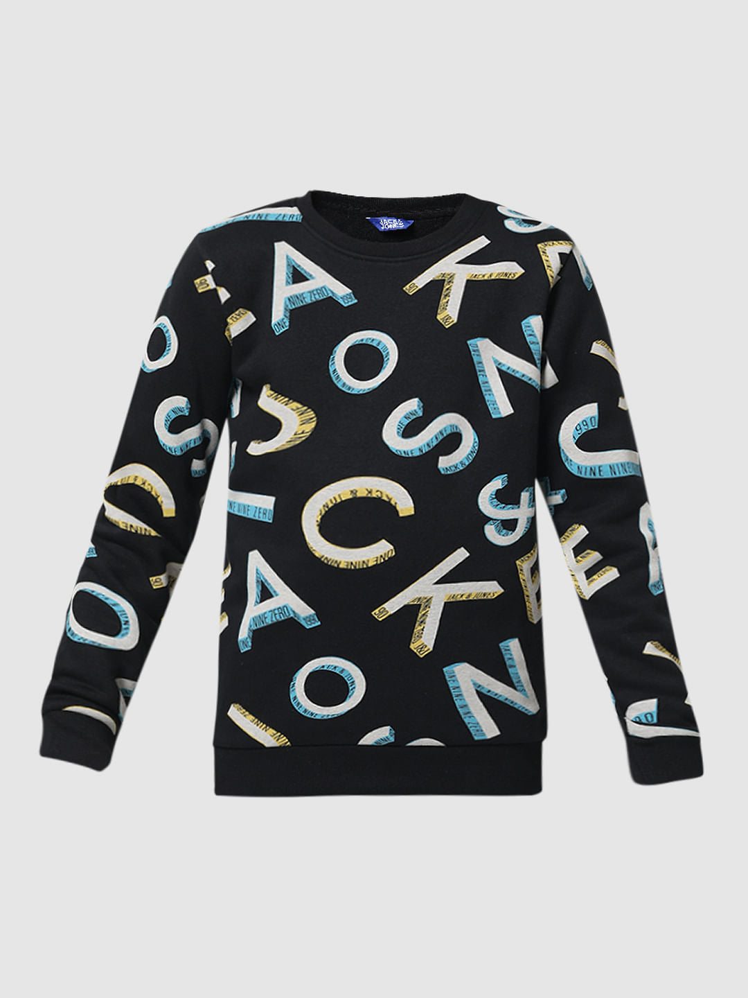 Black Logo Print Sweatshirt