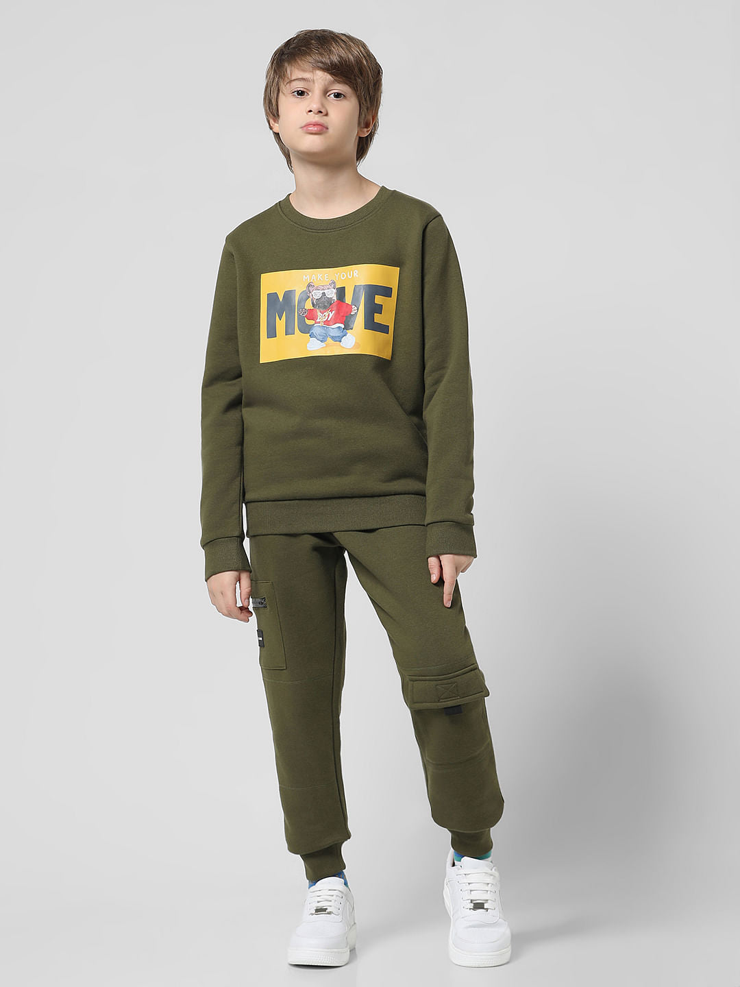 Green Doggo Print Sweatshirt