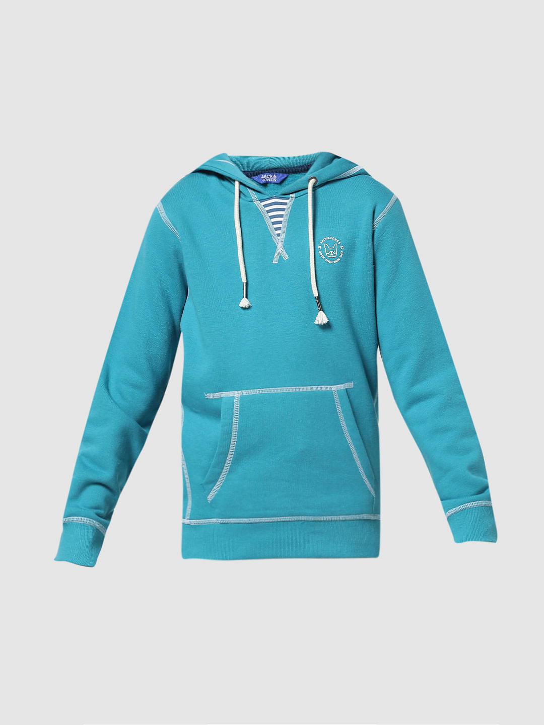 Blue Hooded Sweatshirt