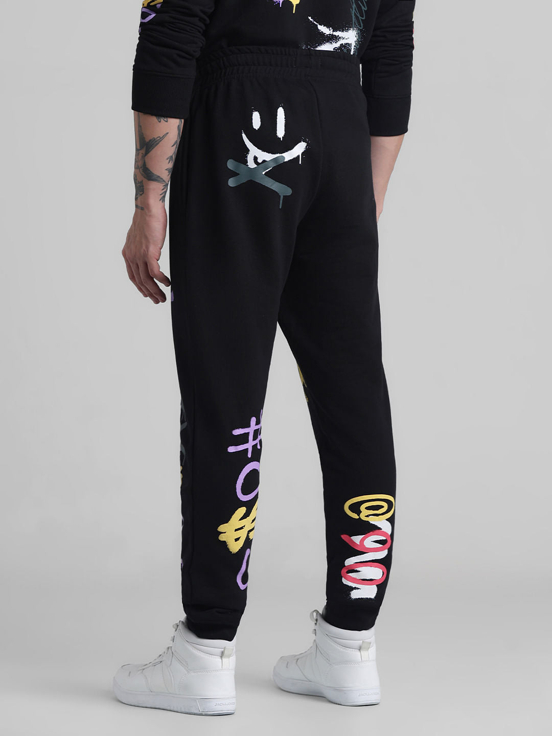 Black Graffiti Co-ord Set Sweatpants