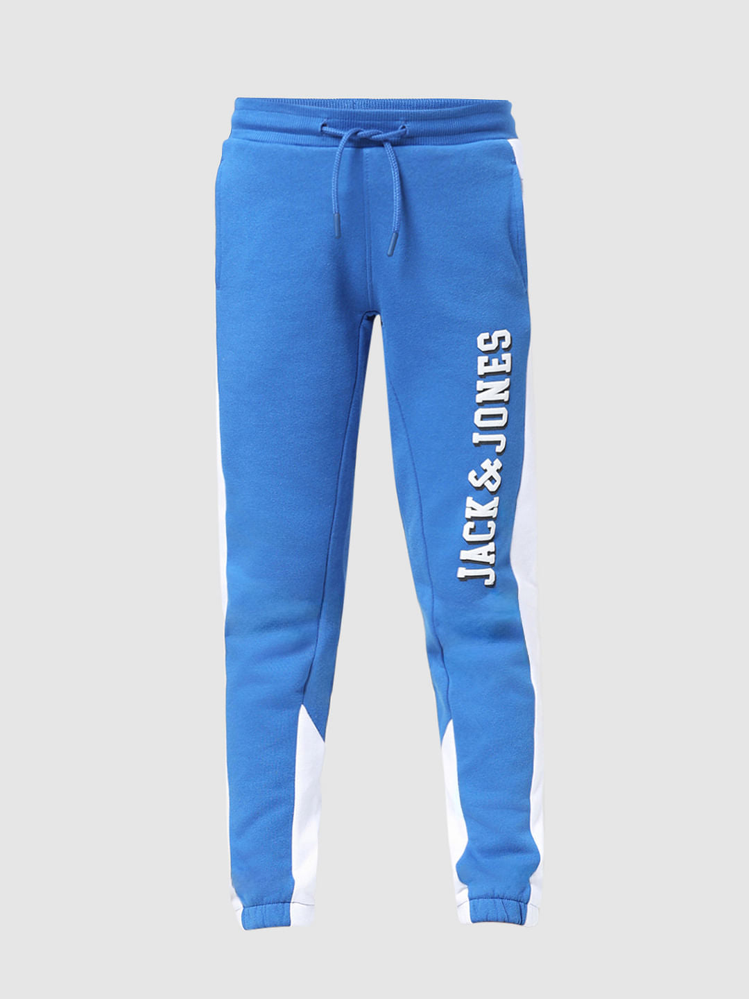 JUNIOR BOYS Blue Colourblocked Co-ord Set Sweatpants