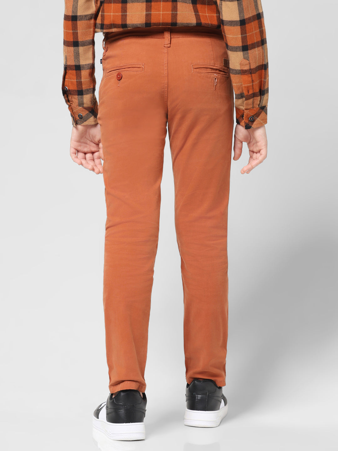 JUNIORS Green Regular Fit Trousers