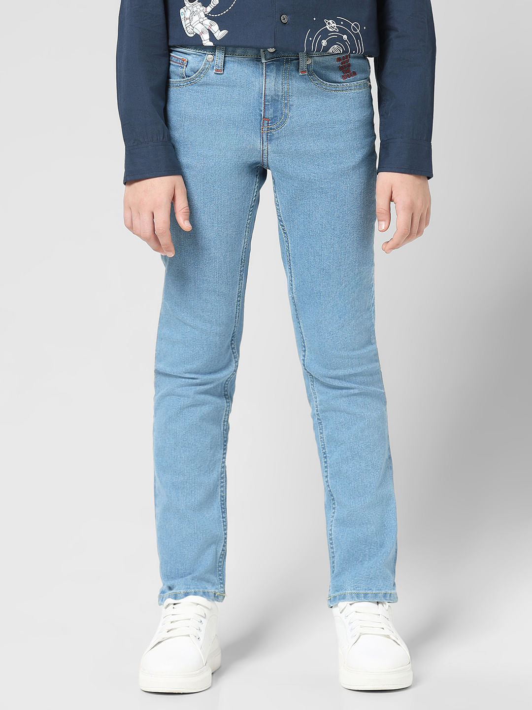 JUNIOR BOYS Light Blue Glenn Slim Fit Jeans