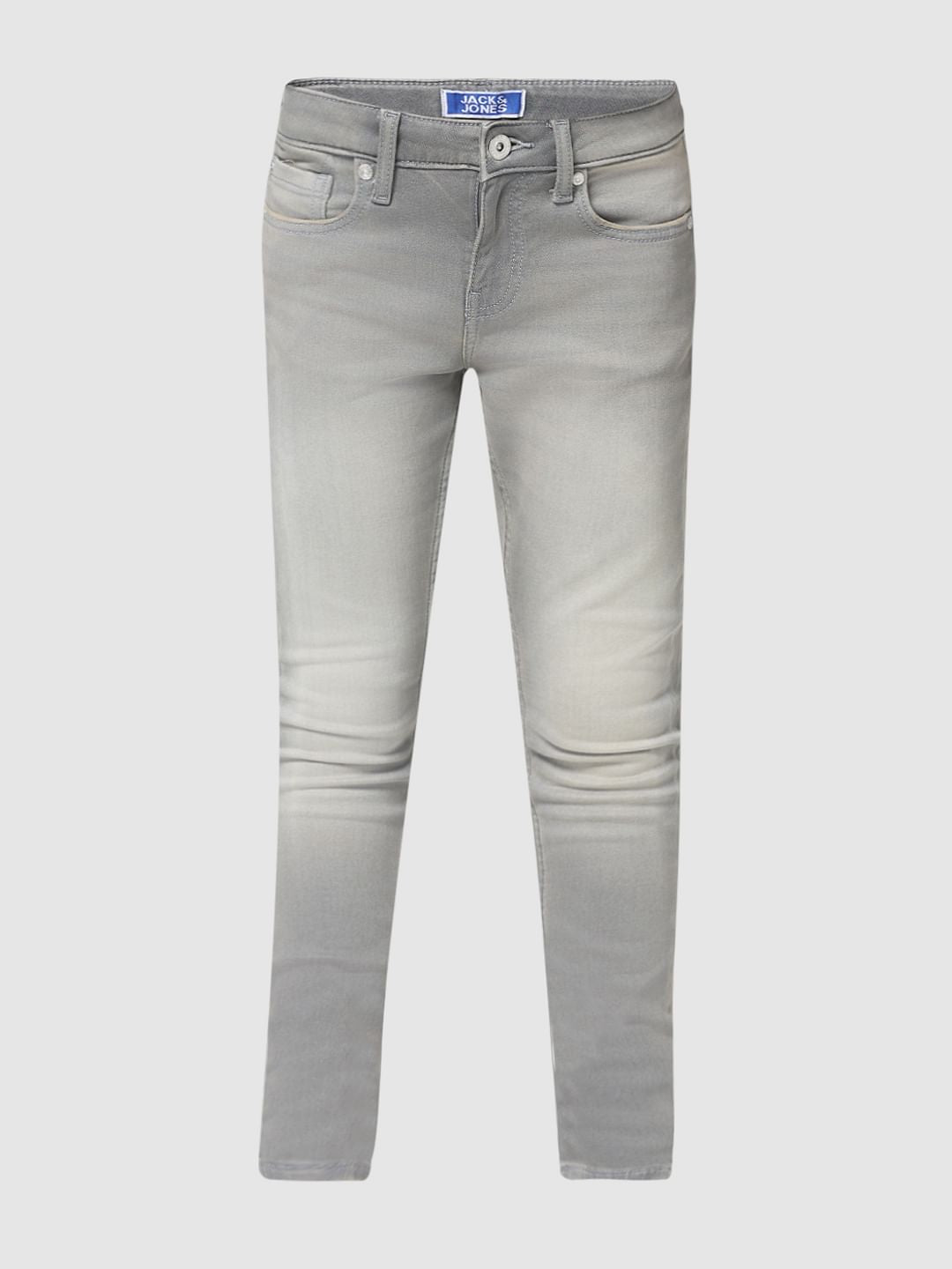JUNIOR BOYS Grey Washed Glenn Slim Fit Jeans