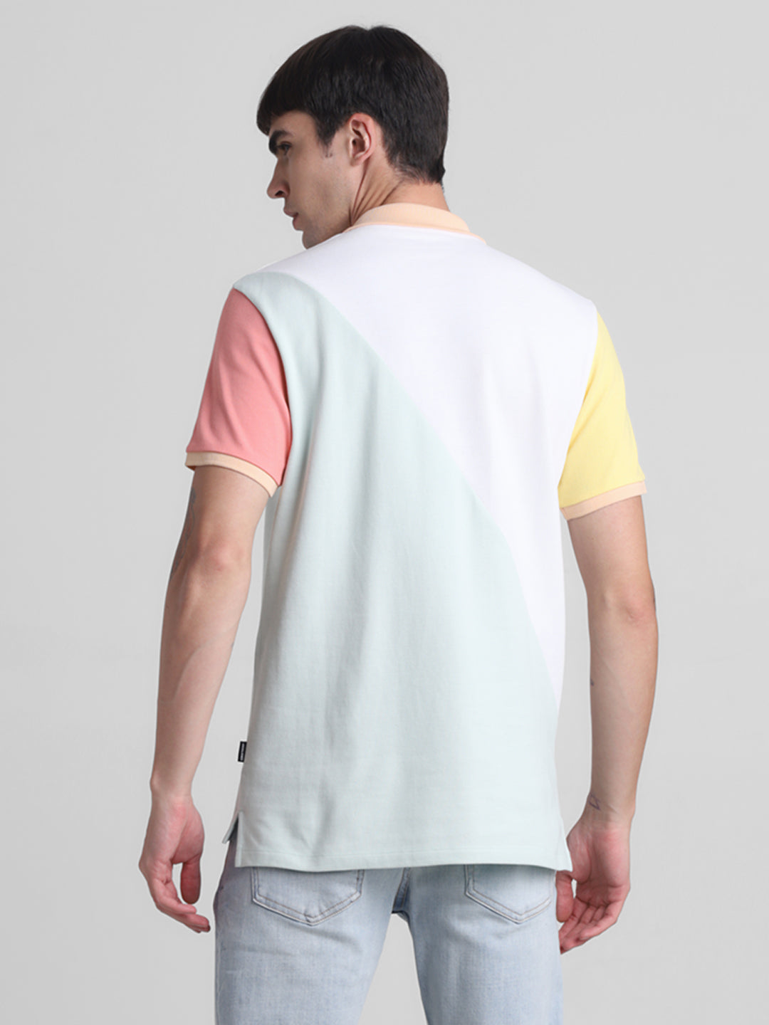 Typographic Print Cotton Polo