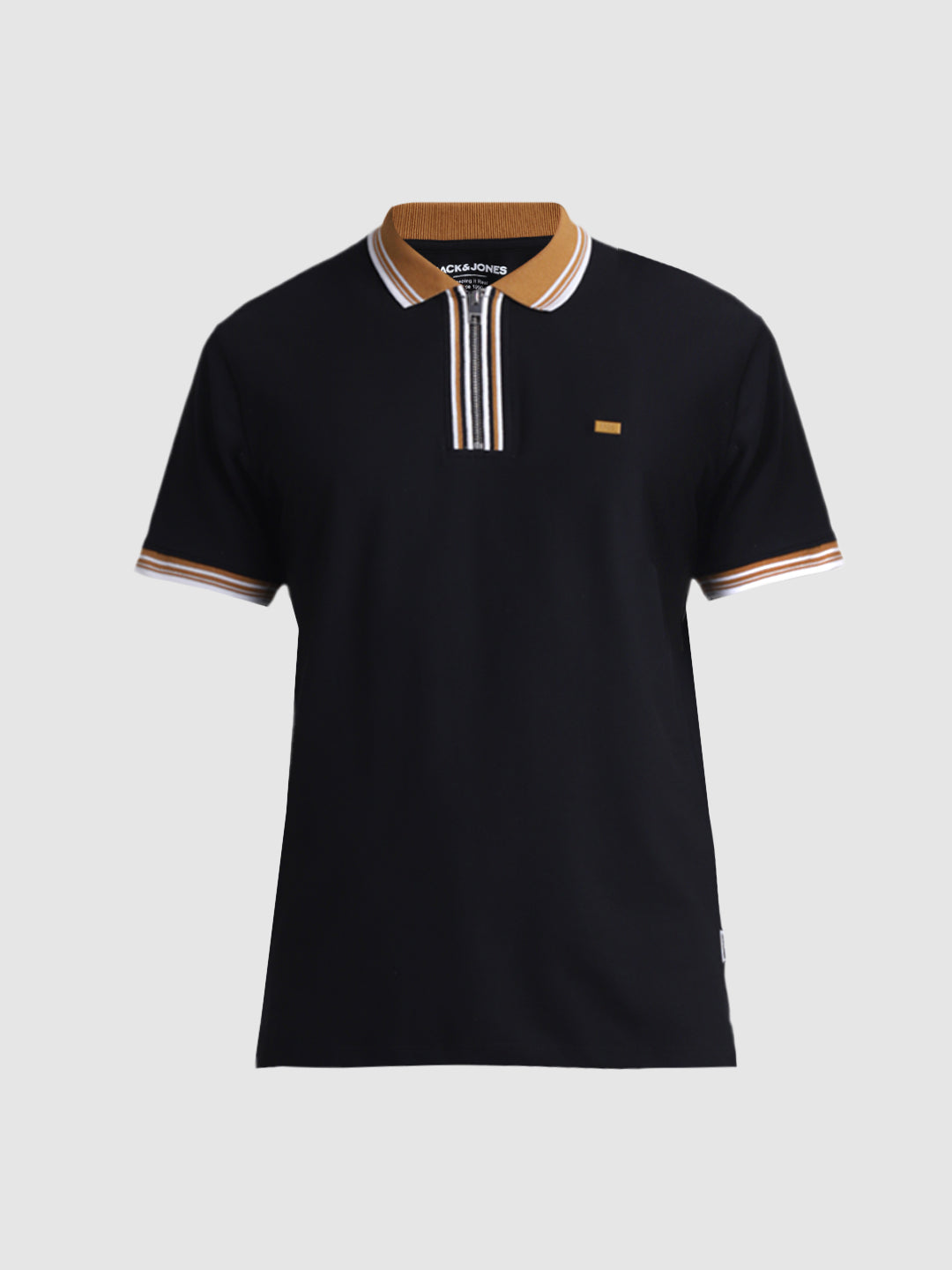 Black Zip Detail polo