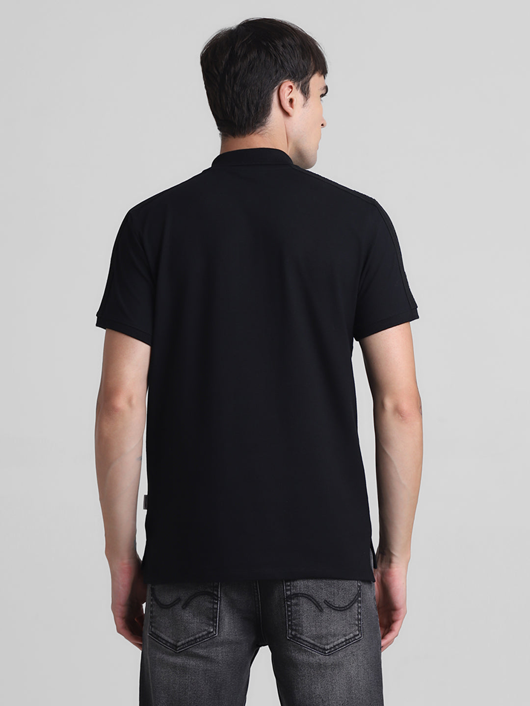 Black Tape Detail Polo