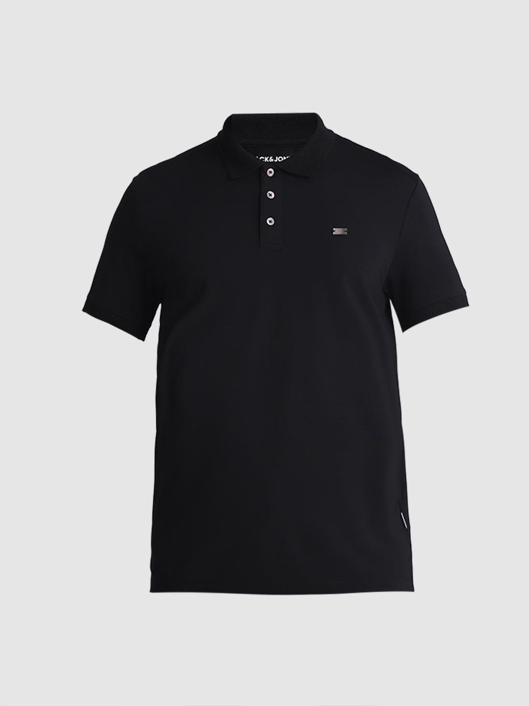 Black Solid Polo