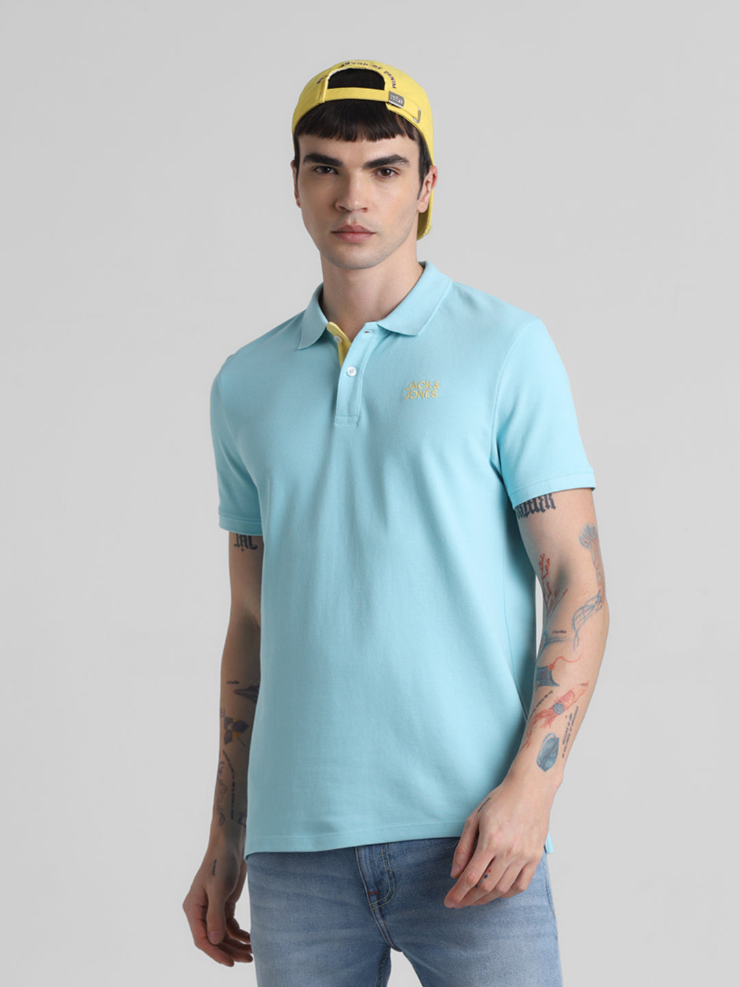 Blue Cotton Polo
