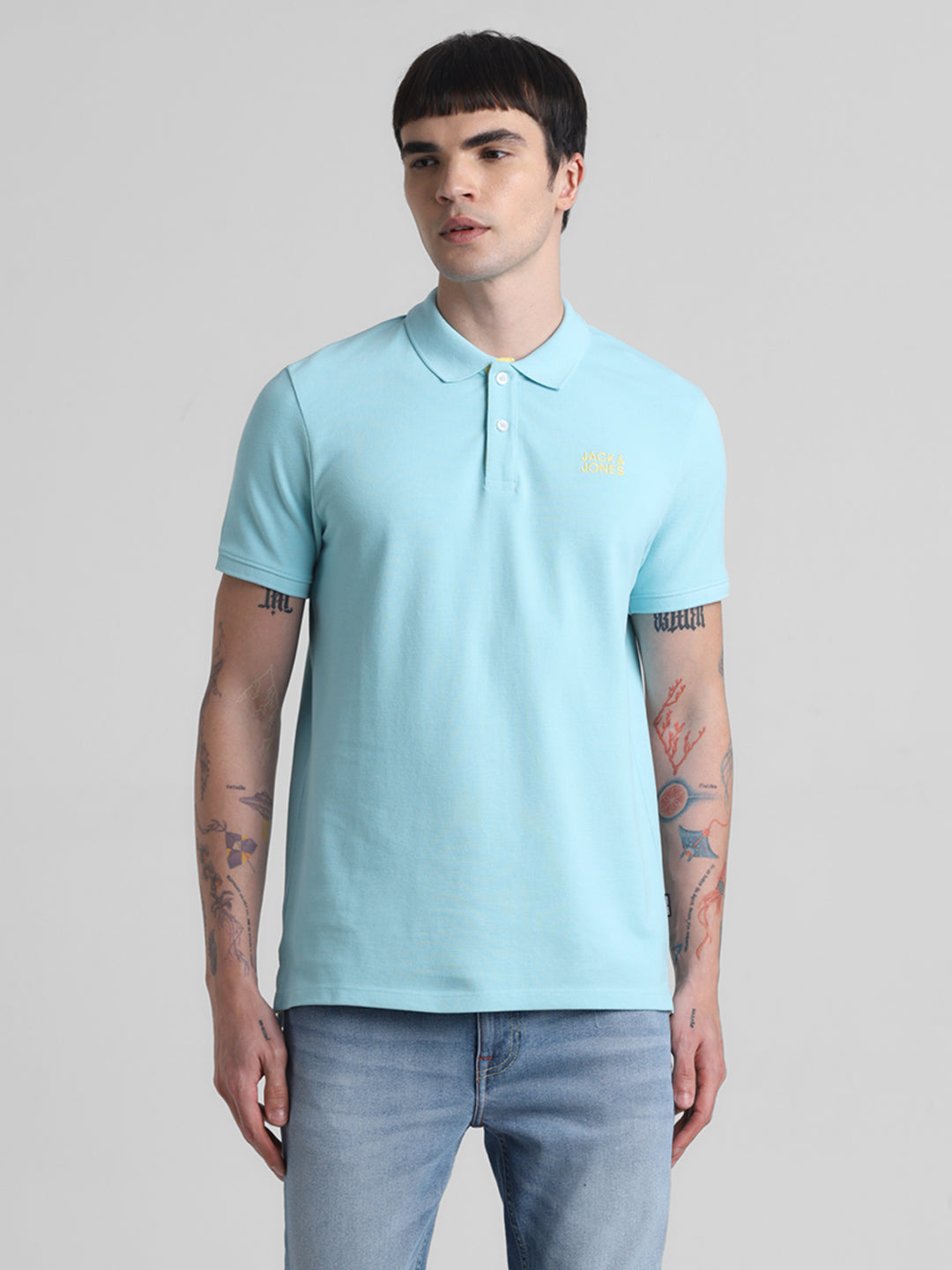 Blue Cotton Polo