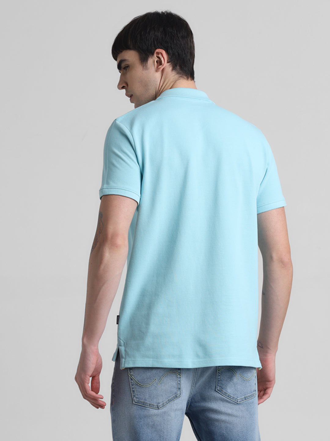 Blue Cotton Polo