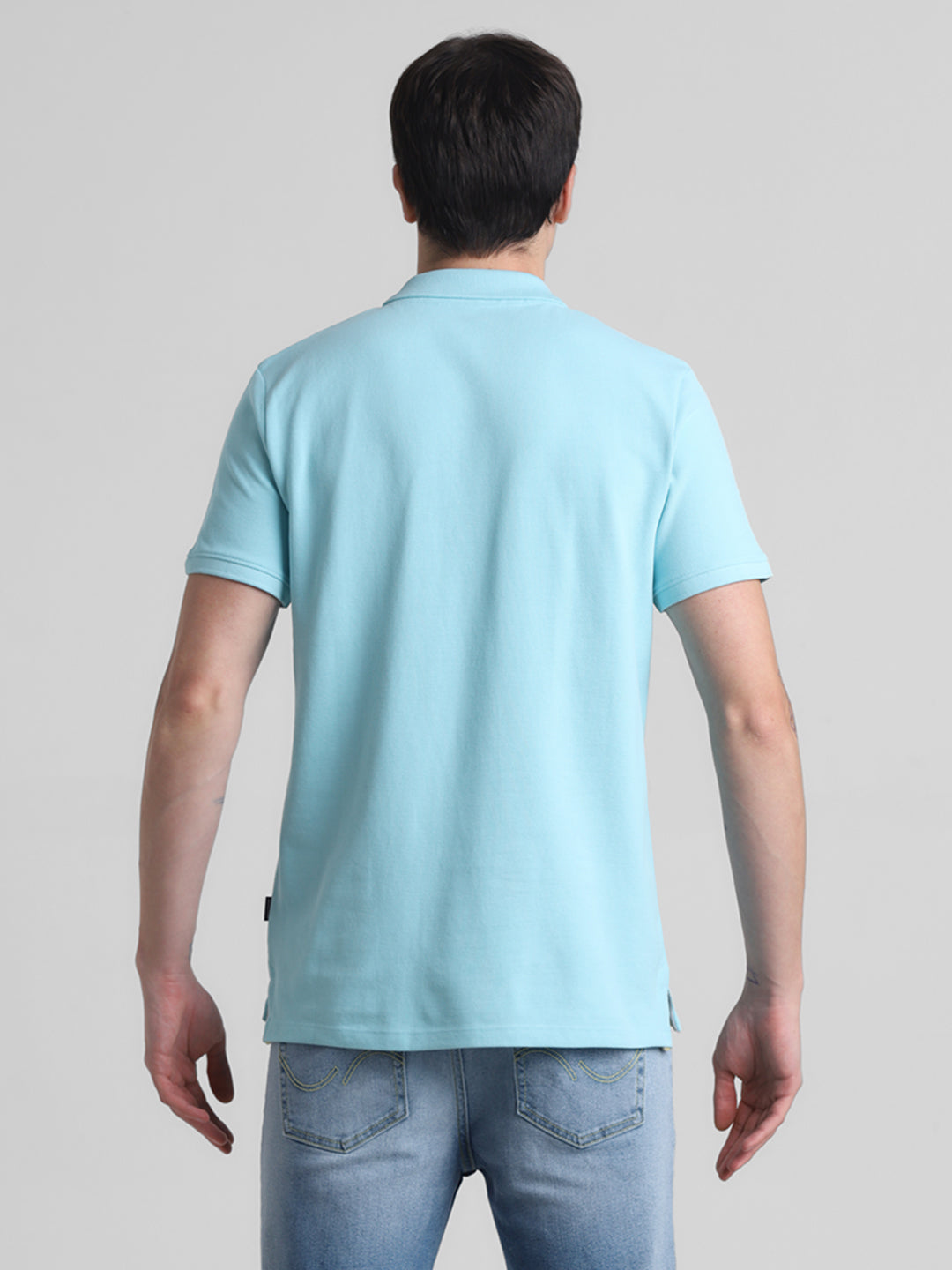 Blue Cotton Polo