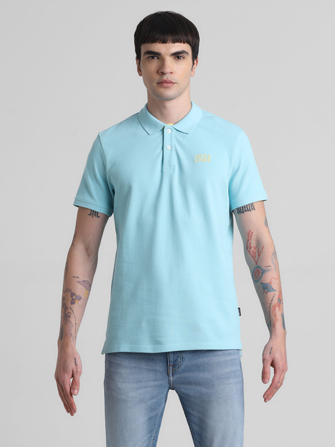Blue Cotton Polo