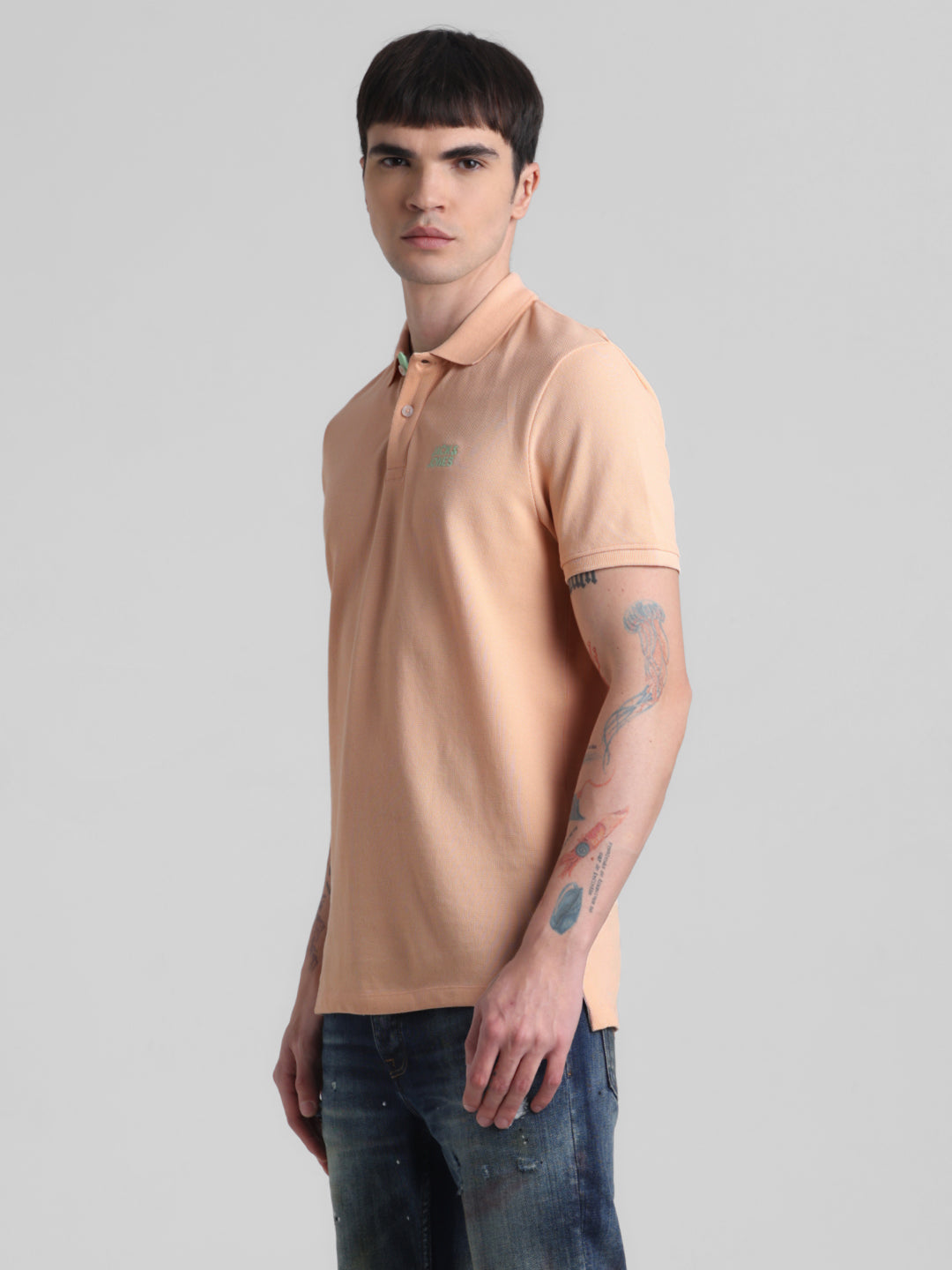 Peach Cotton Polo