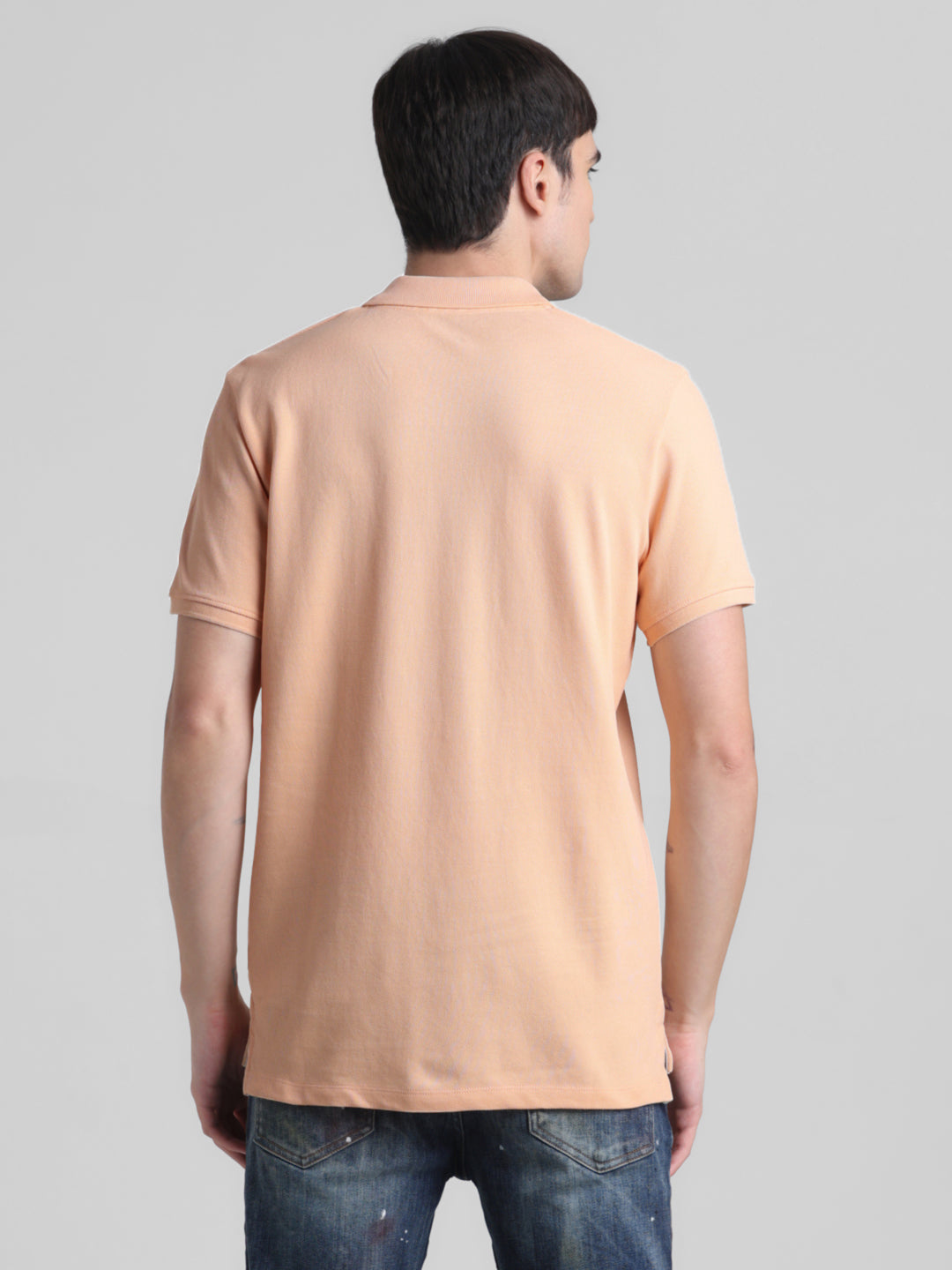 Peach Cotton Polo