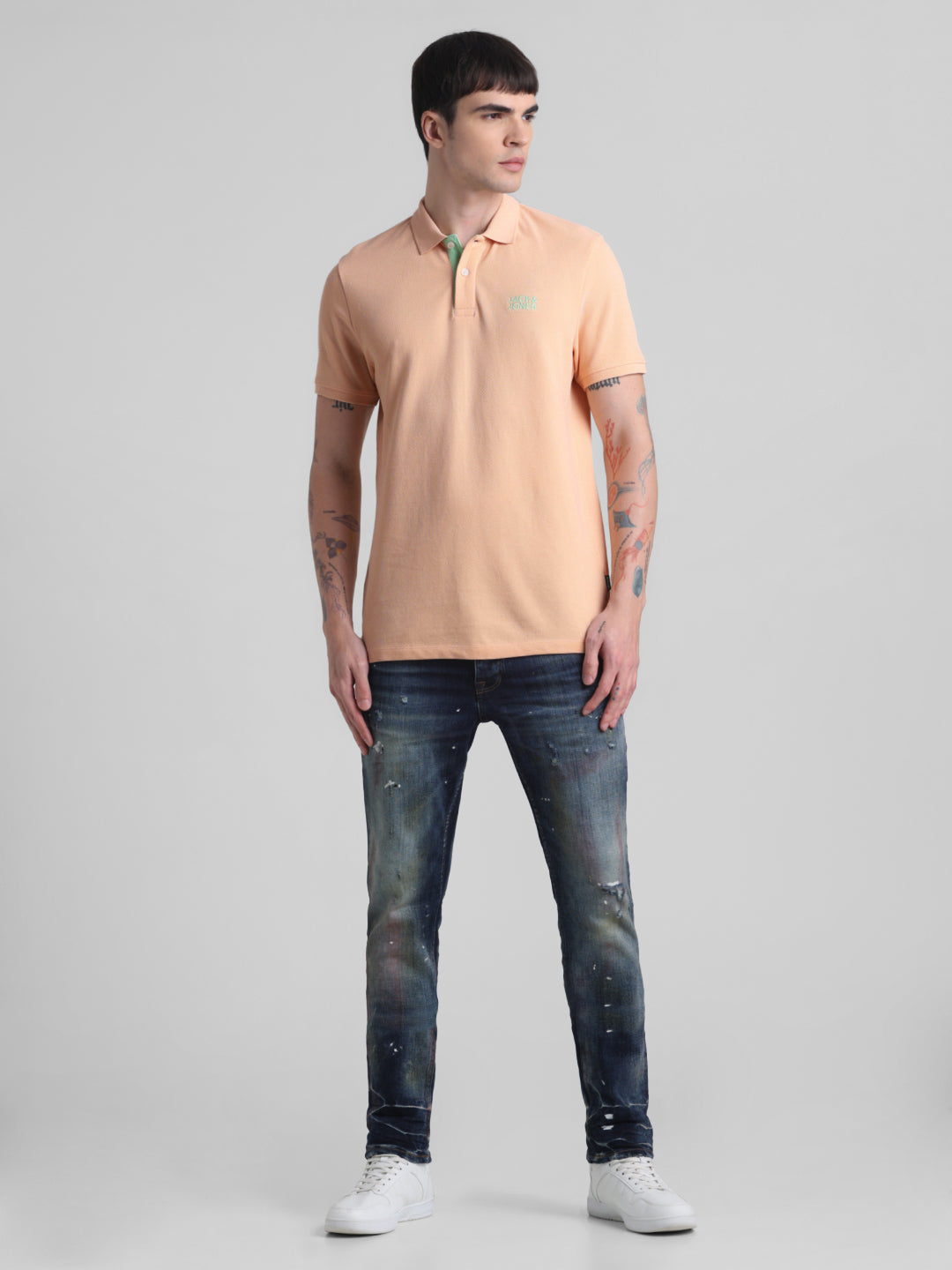Peach Cotton Polo