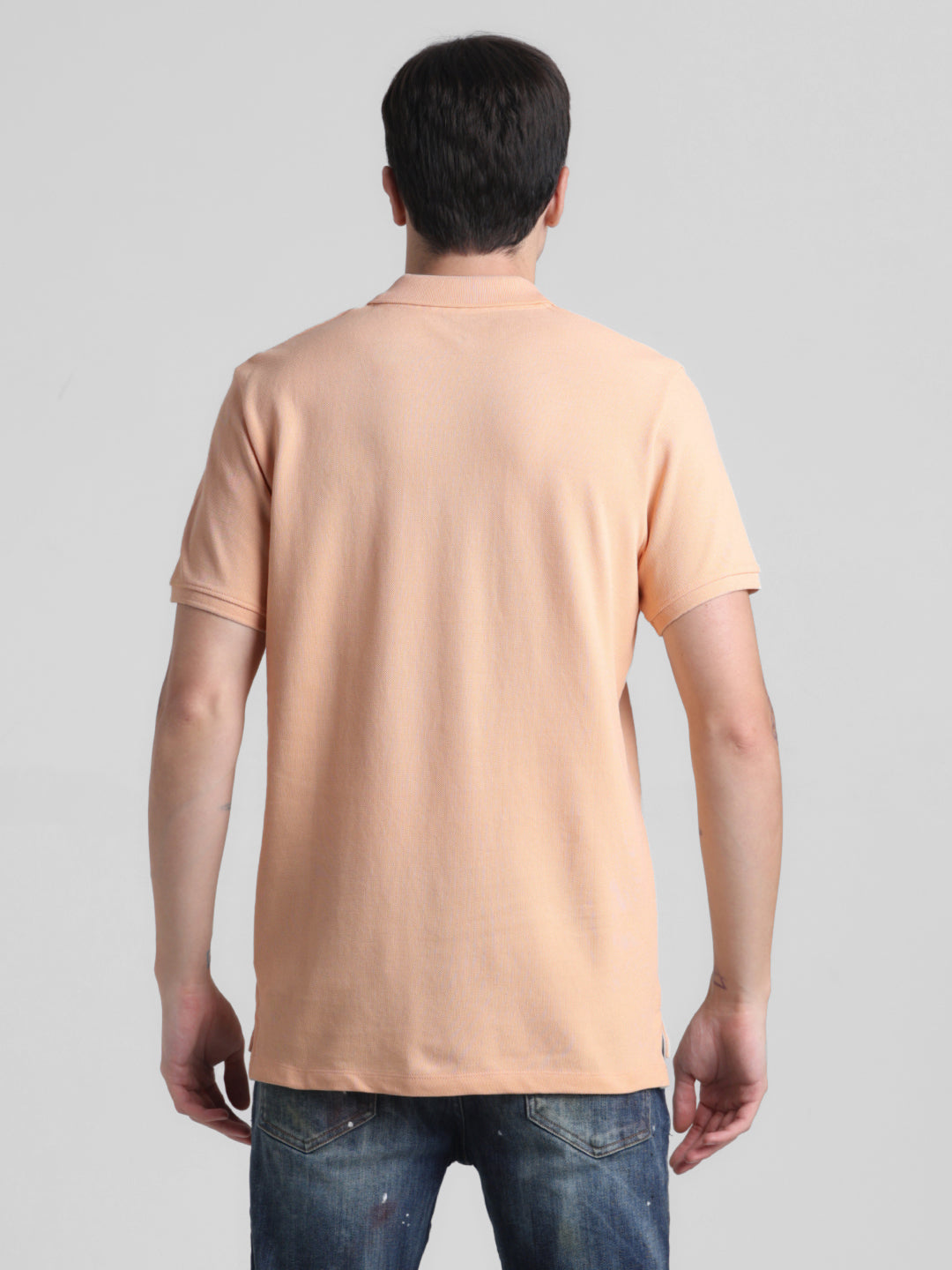Peach Cotton Polo