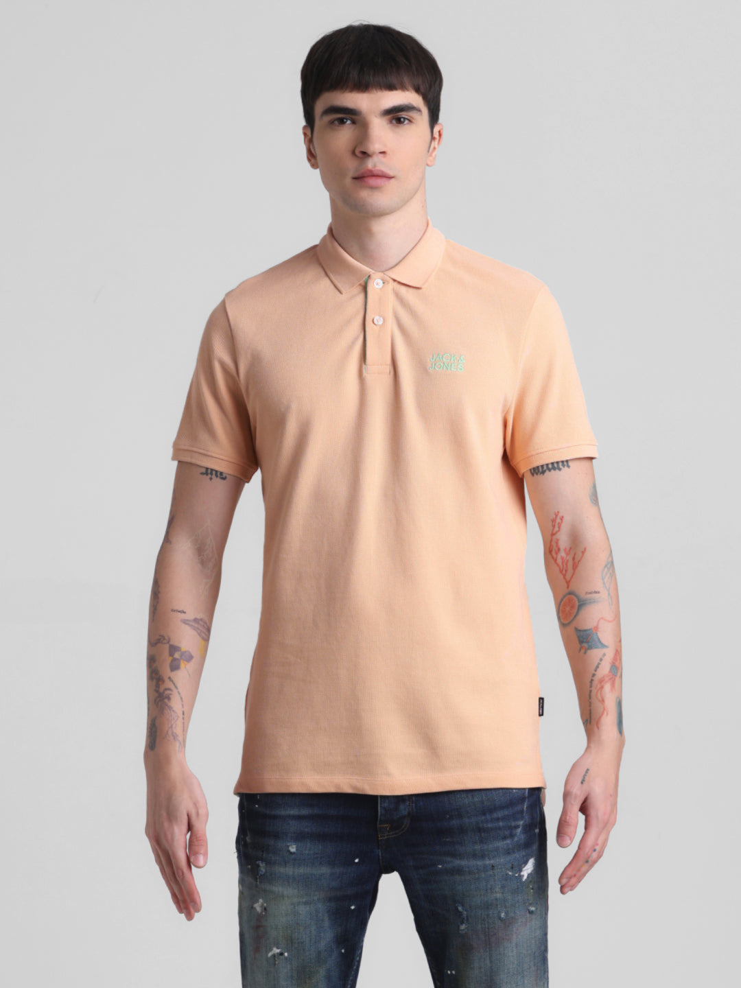 Peach Cotton Polo