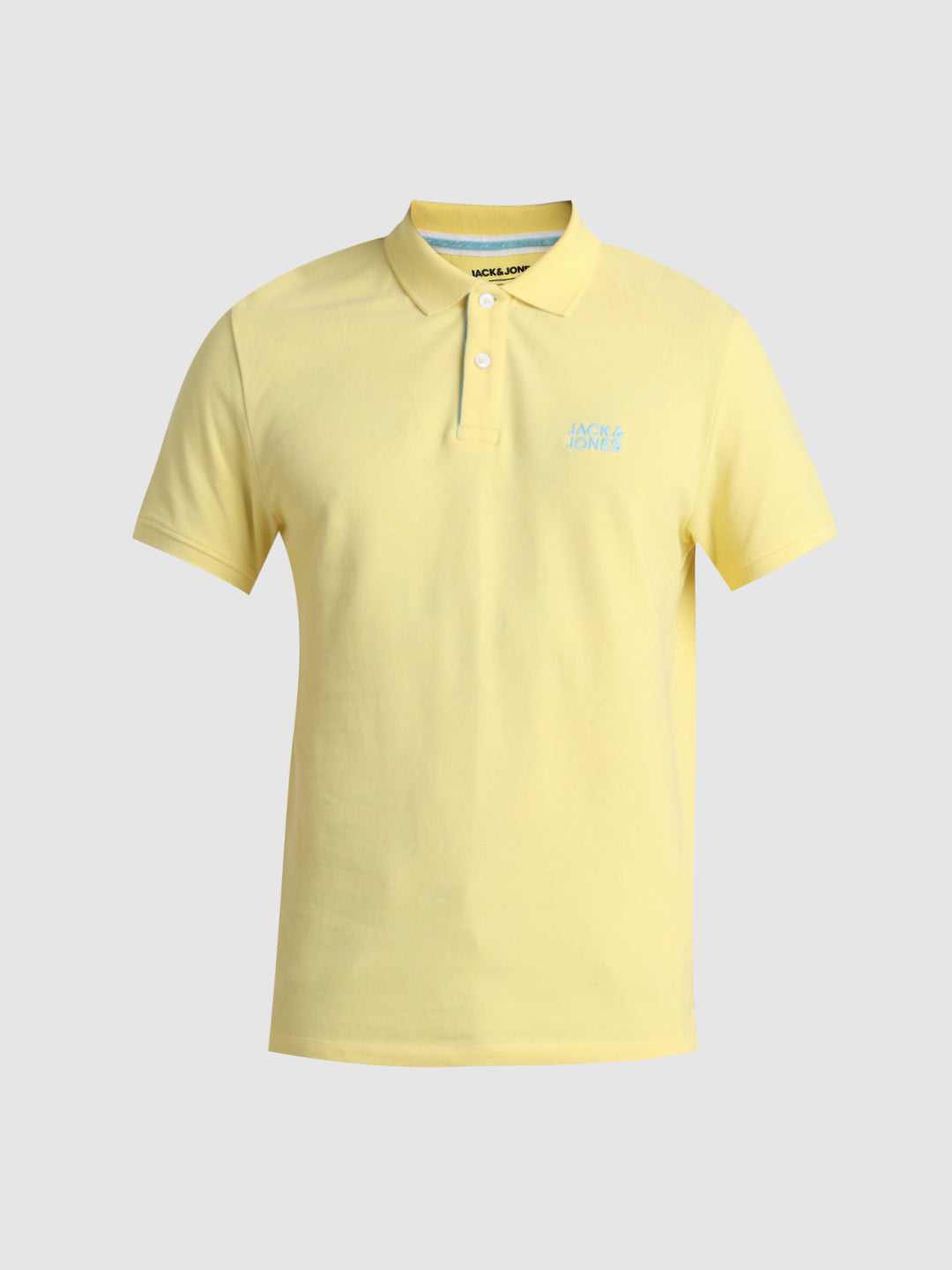 Yellow Logo Print Cotton Polo