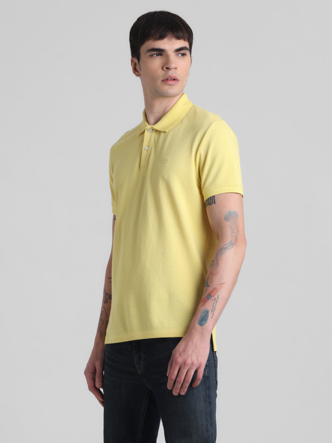 Yellow Solid Polo