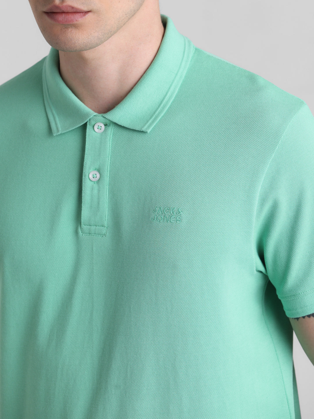 Green Solid Polo
