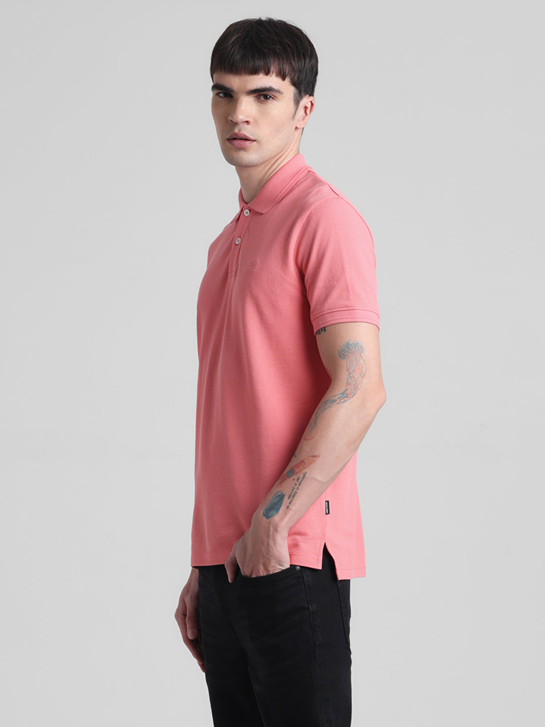 JACK&JONES Regular Fit Solid - Pique Jersey T-Shirts