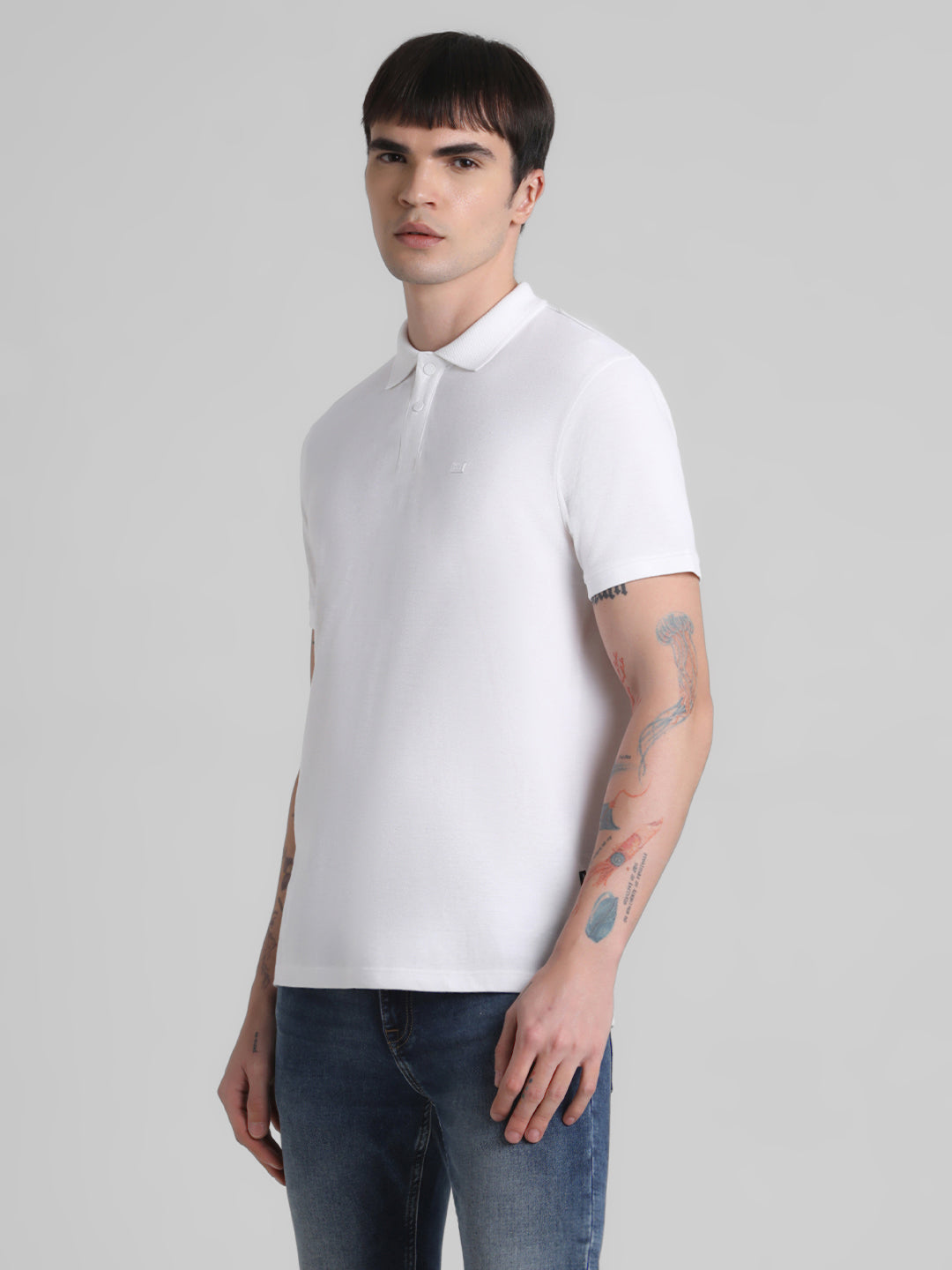 White Regular Fit Polo