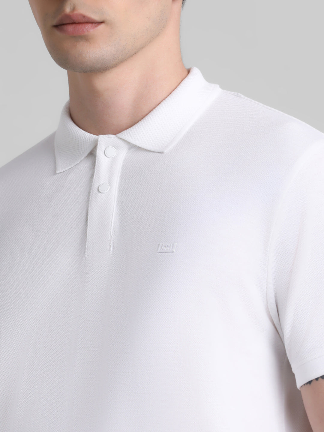 White Regular Fit Polo