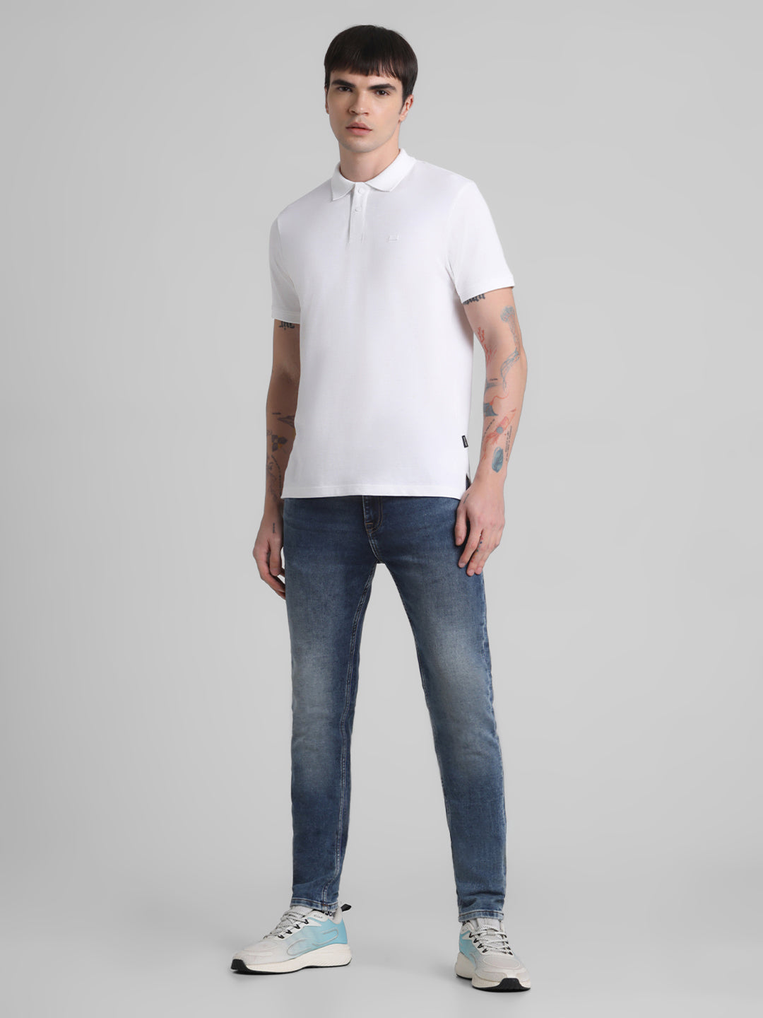 White Regular Fit Polo