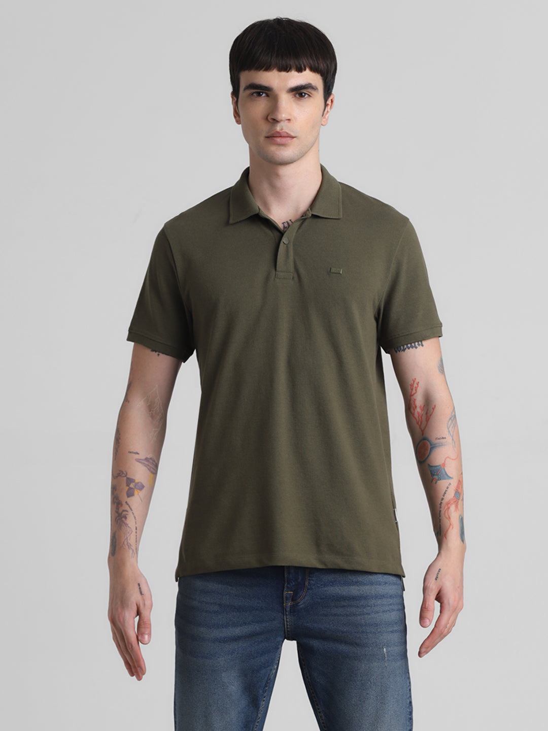 Olive Regular Fit Polo