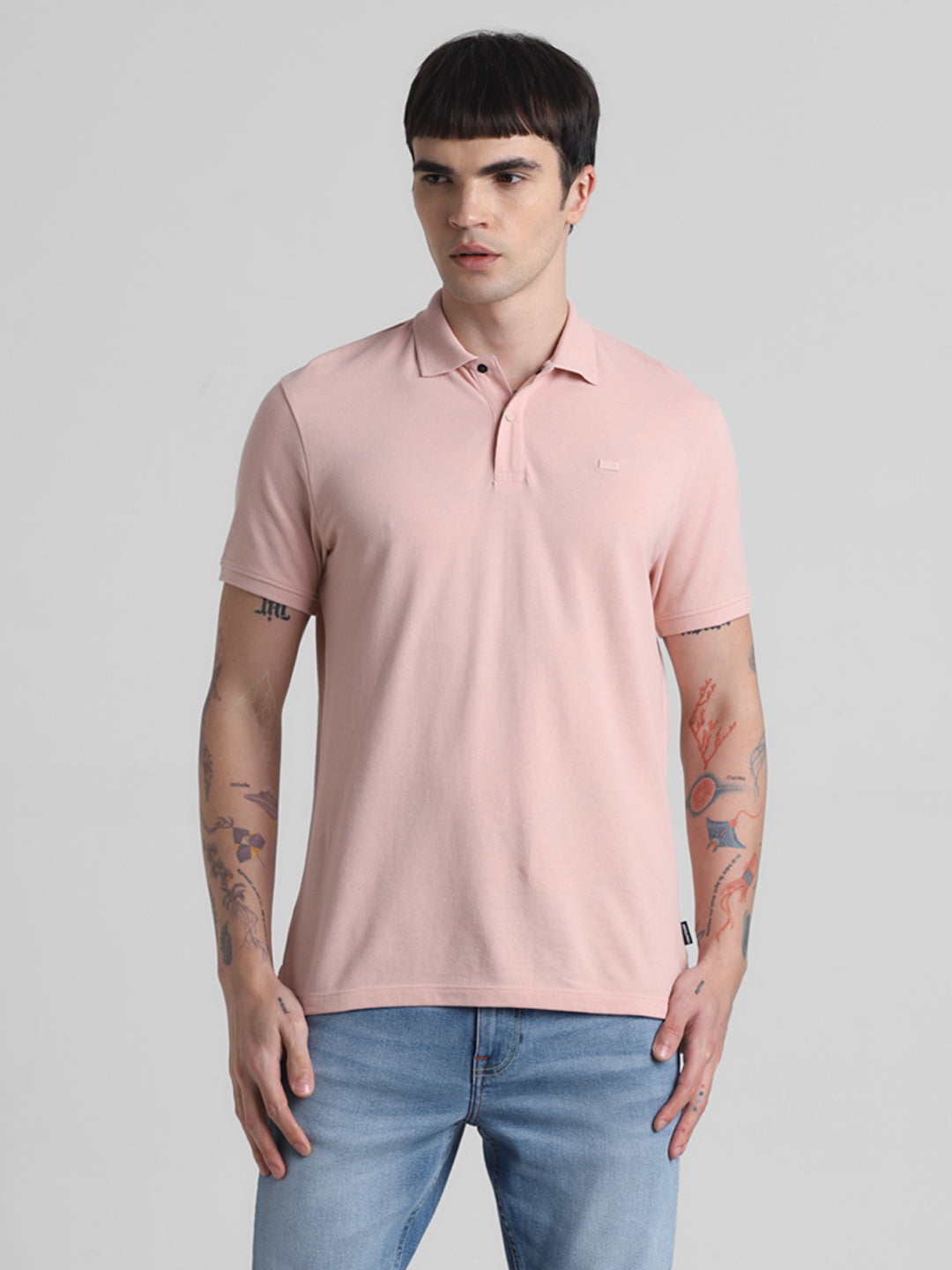Pink Regular Fit Polo