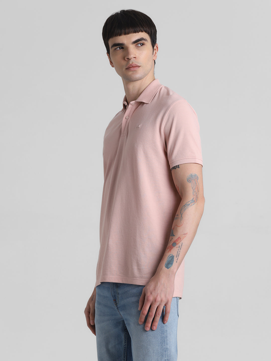 Pink Regular Fit Polo