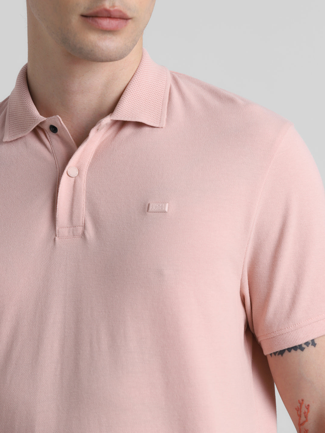 Pink Regular Fit Polo