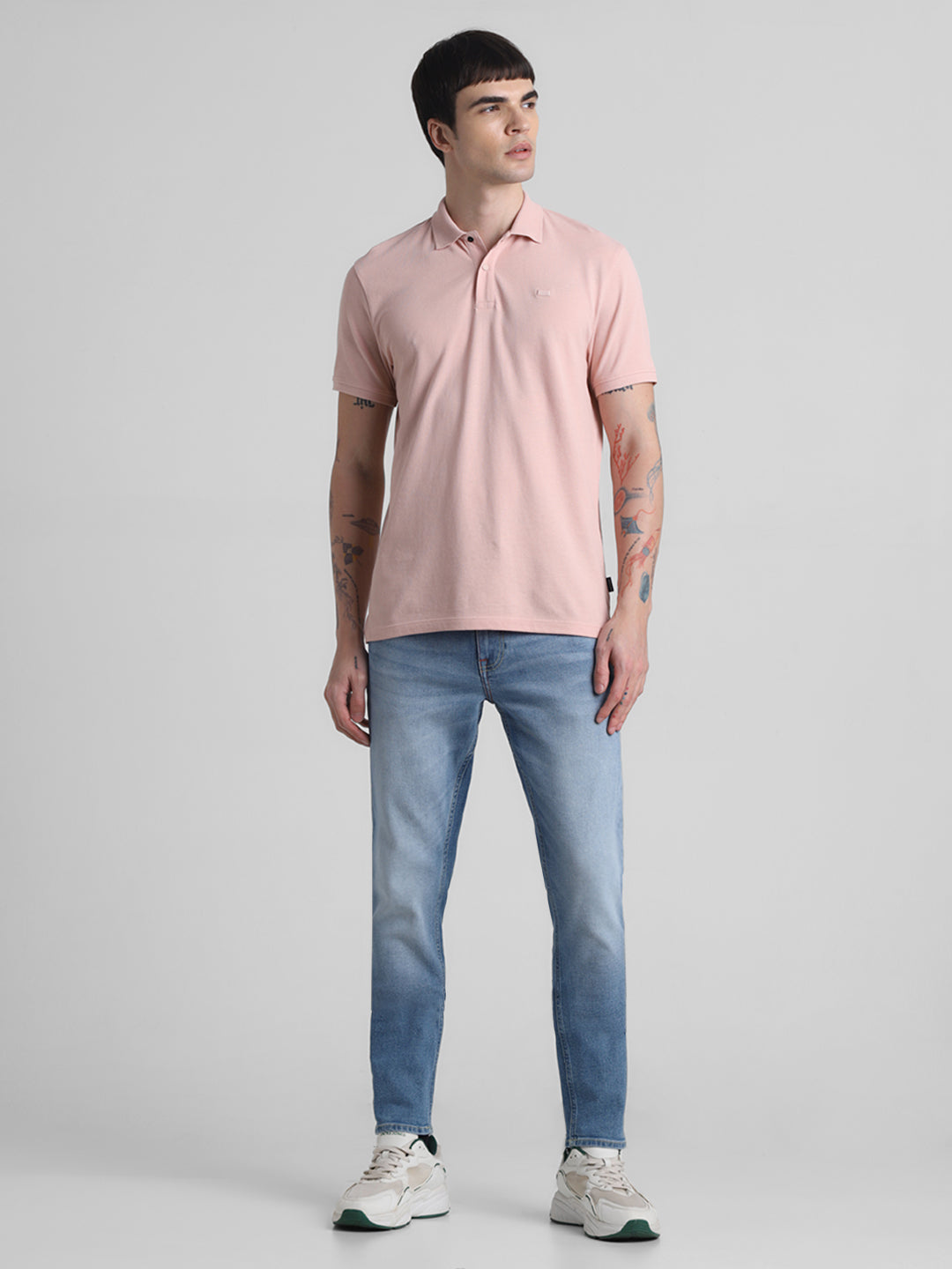 Pink Regular Fit Polo