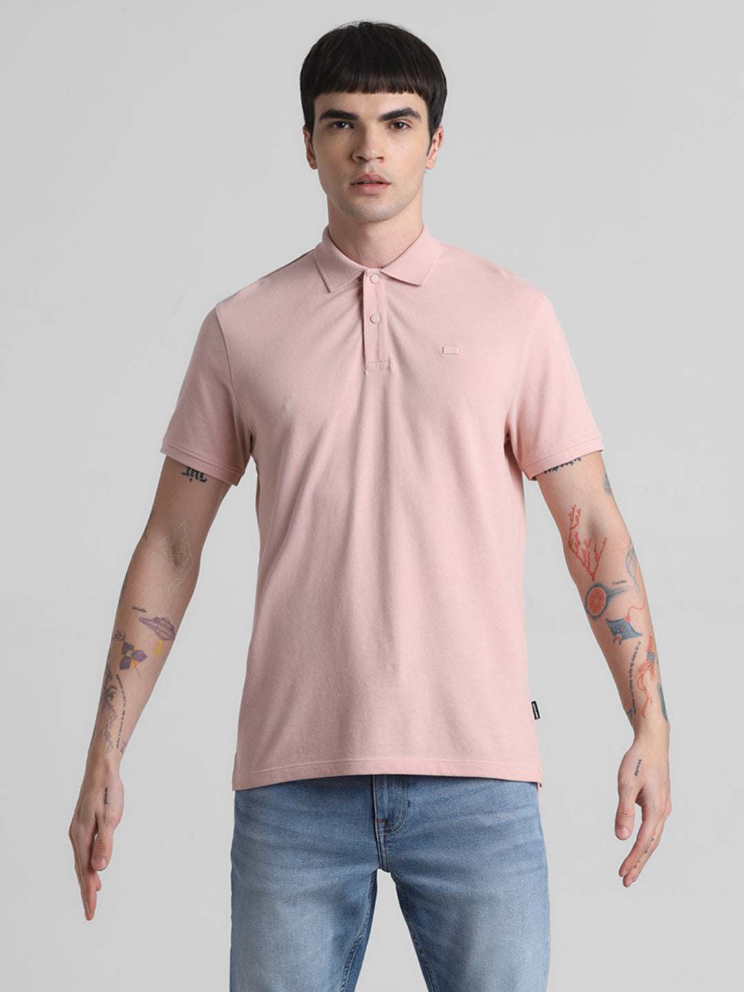 Pink Regular Fit Polo