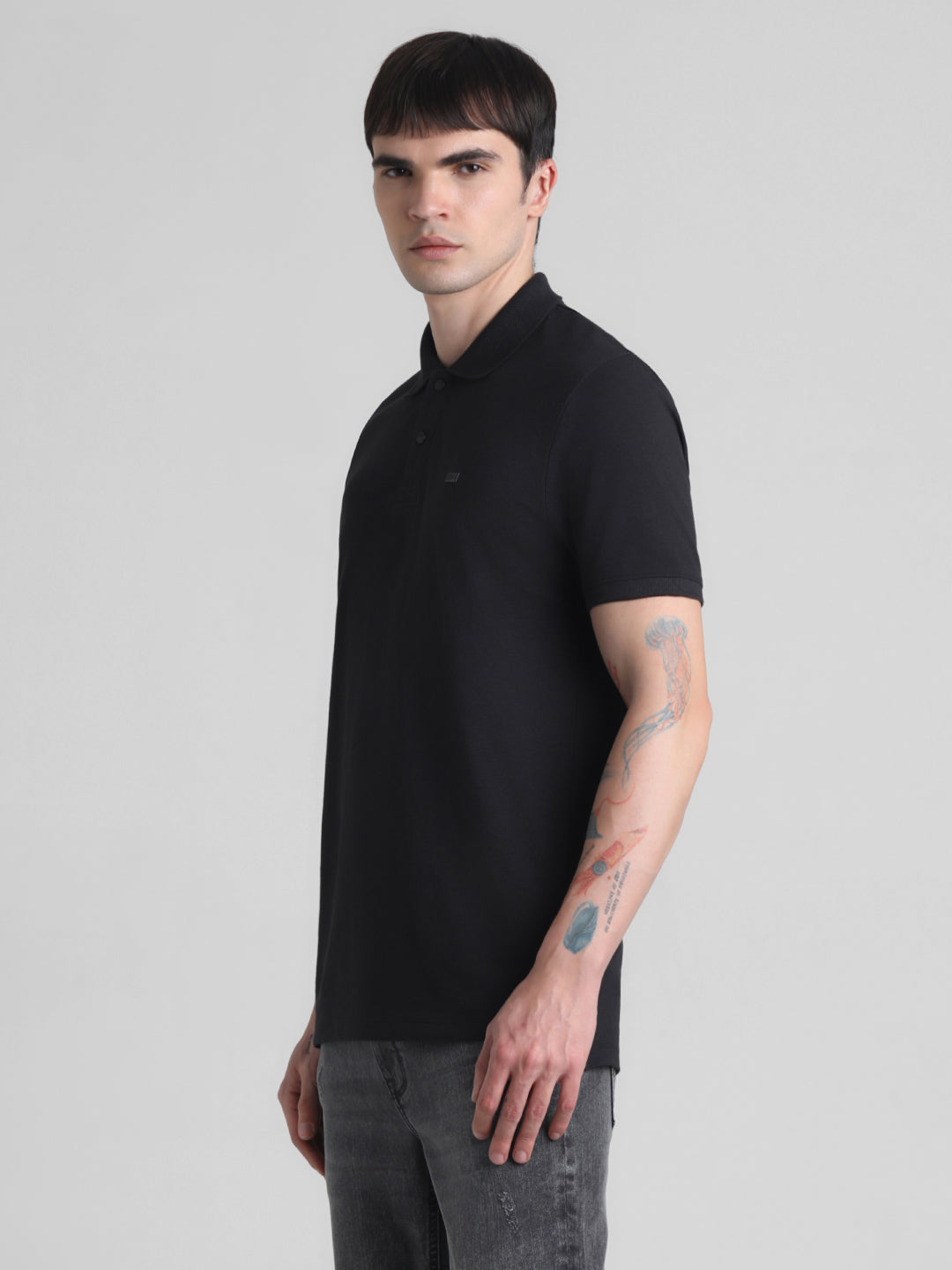 Black Regular Fit Polo