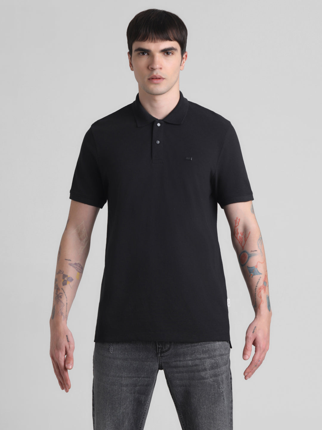 Black Regular Fit Polo