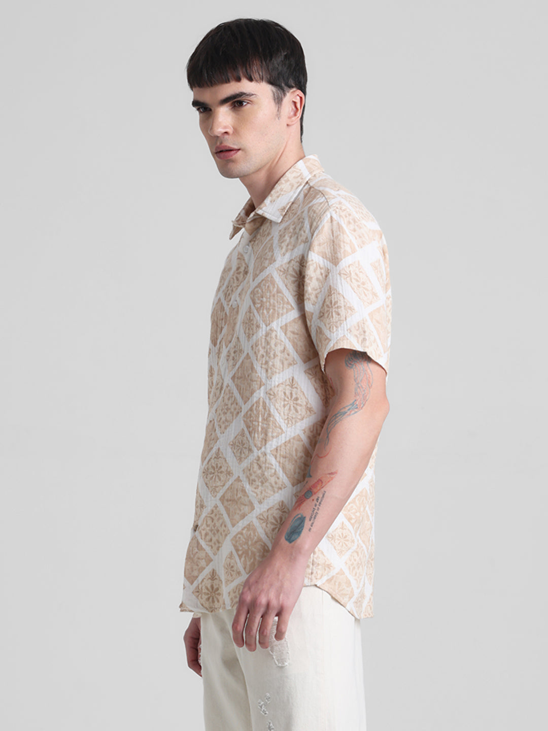 JACK&JONES Regular Fit Geometric Shirts