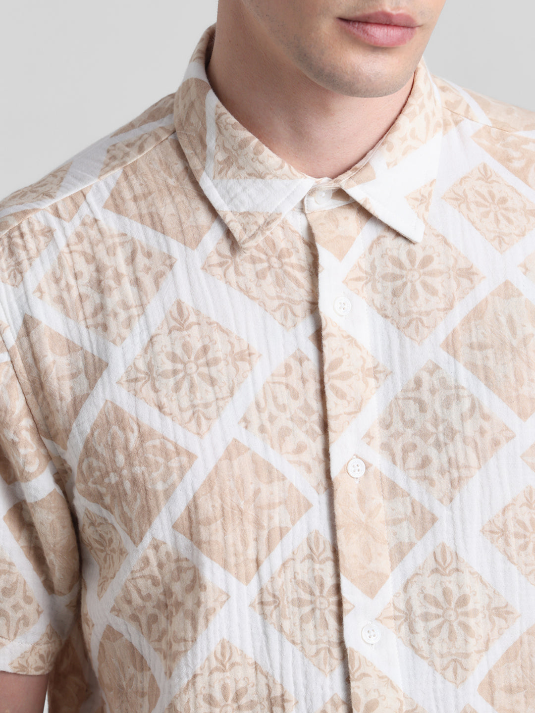JACK&JONES Regular Fit Geometric Shirts