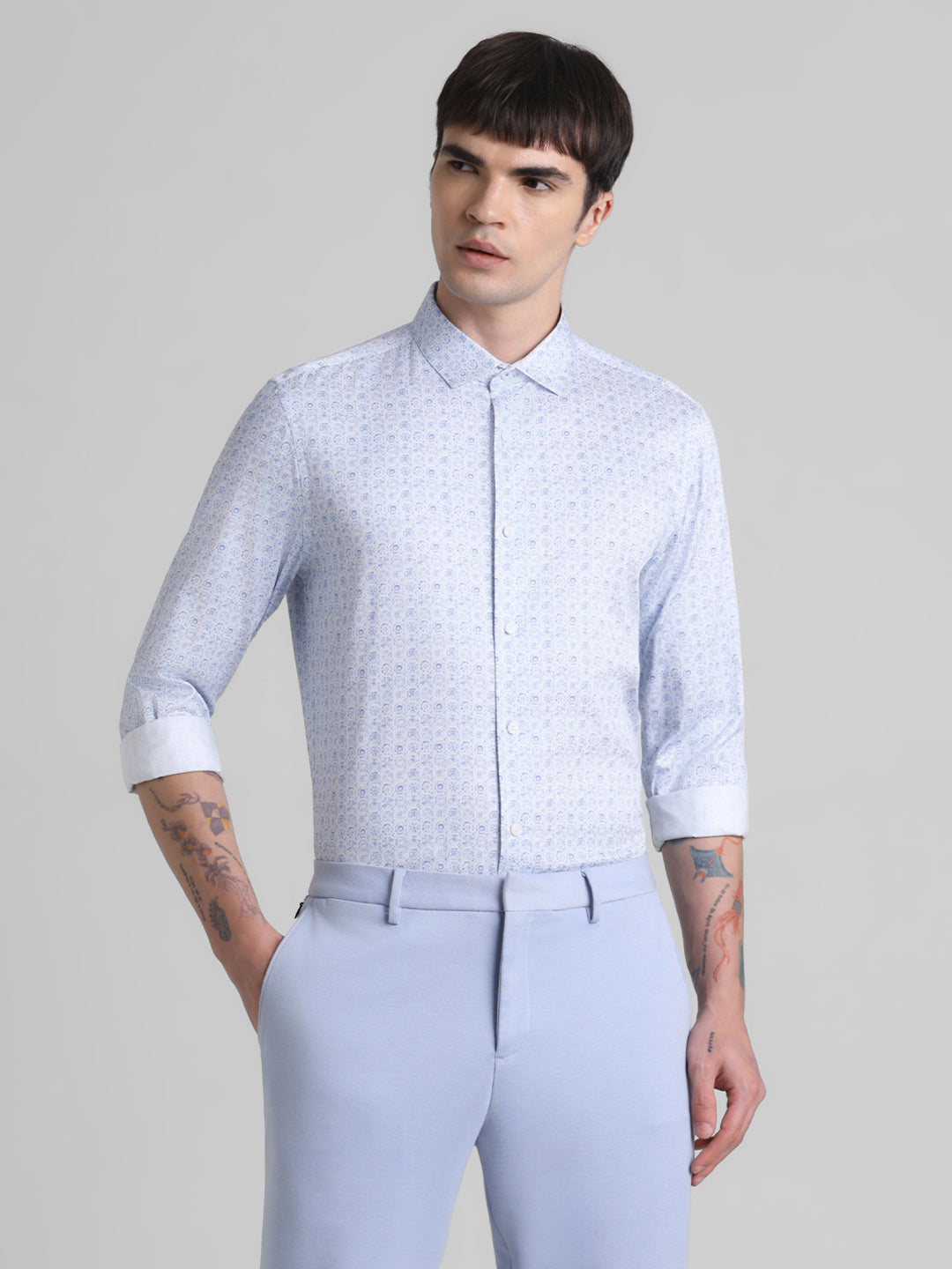 JACK&JONES Slim Print Small Shirts