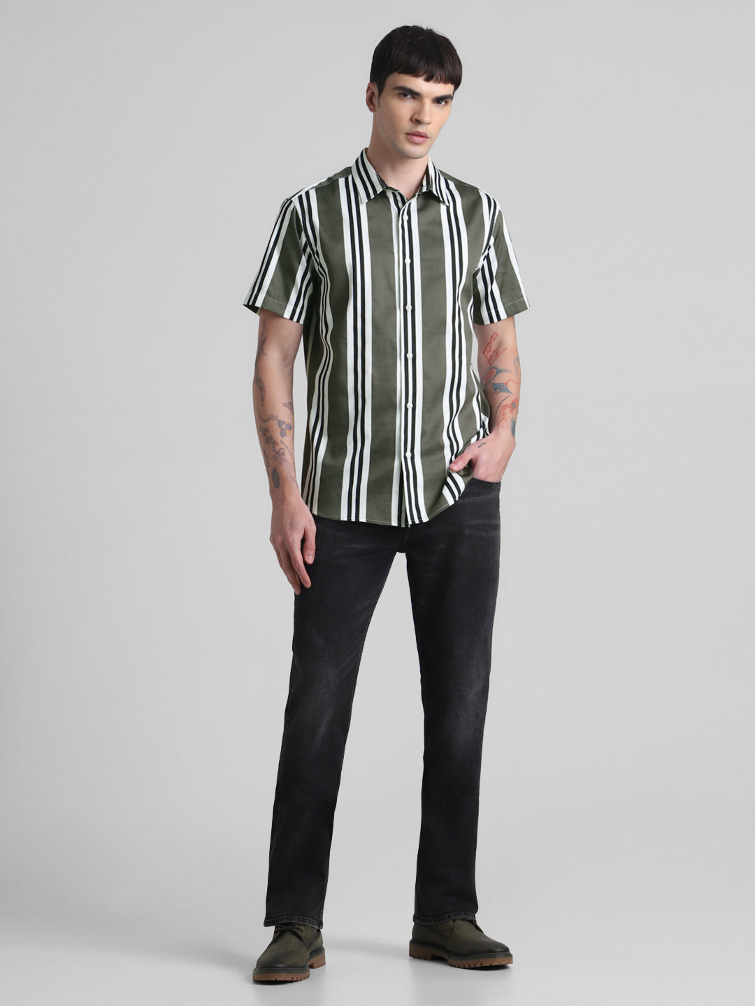 JACK&JONES Slim Stripes Large Shirts