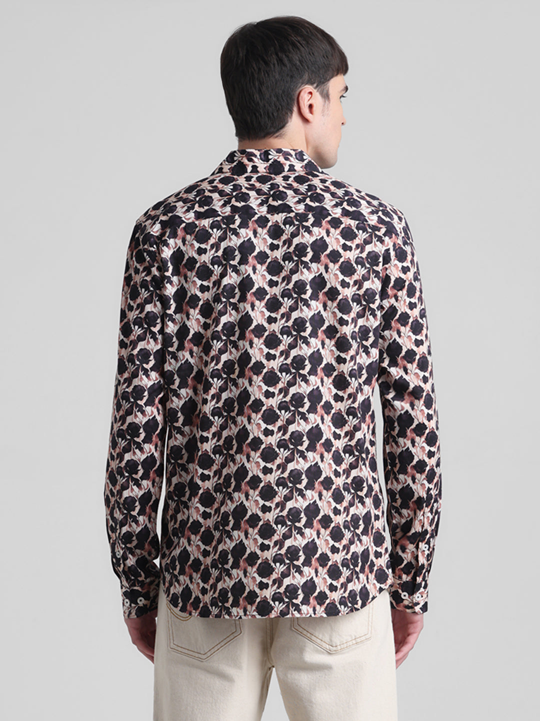 Abstract Floral Print Shirt