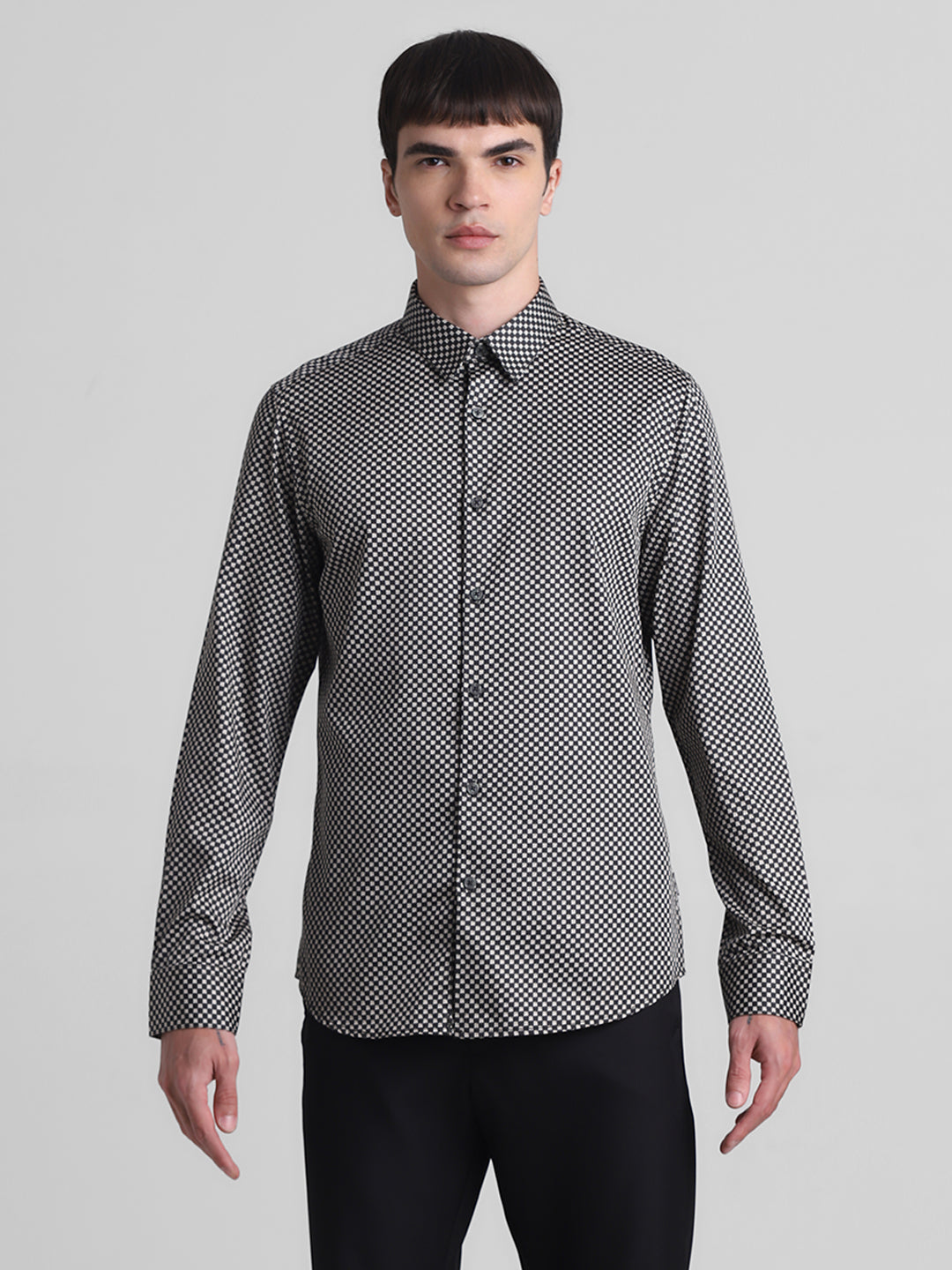 Geometric Print Full Sleeves Shirt