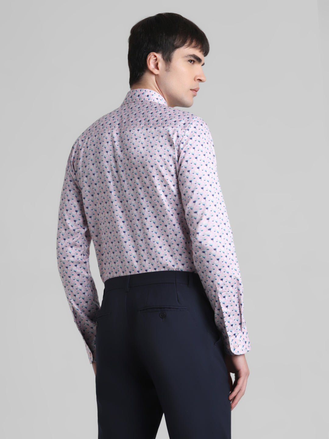 Pink Abstract Print Shirt