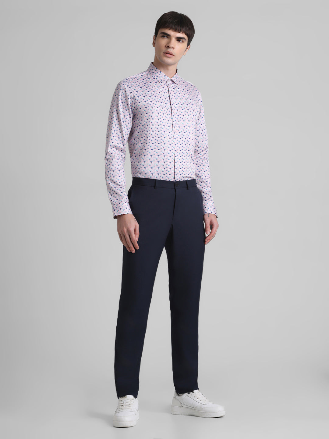 Pink Abstract Print Shirt