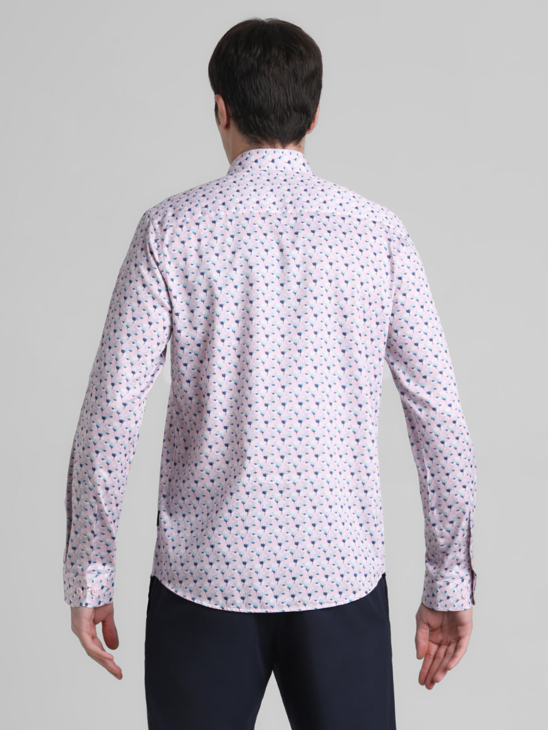 Pink Abstract Print Shirt