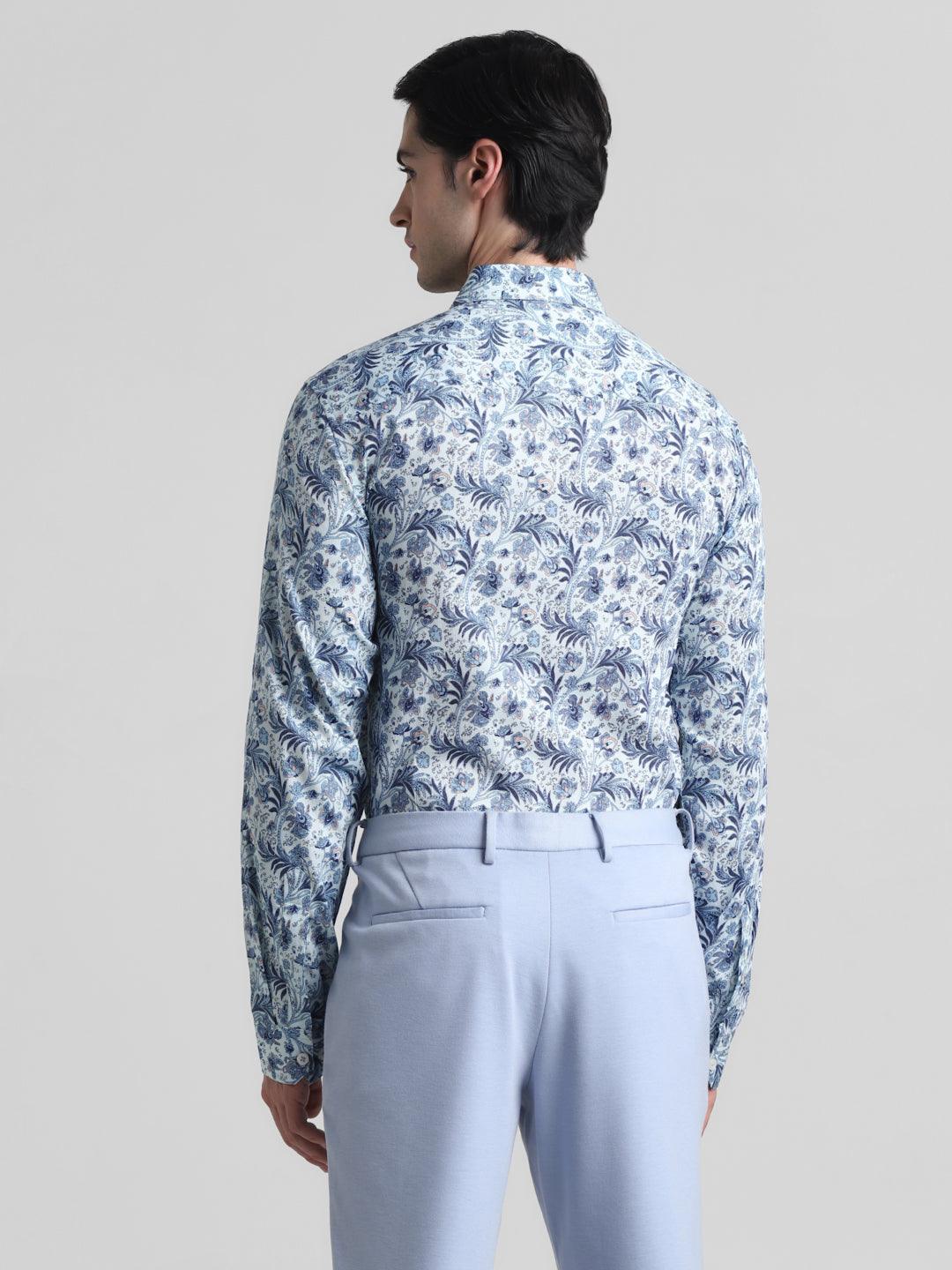Blue Paisley Print Shirt