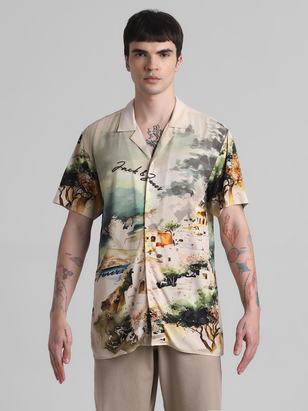 Scenic Print Resort Shirt