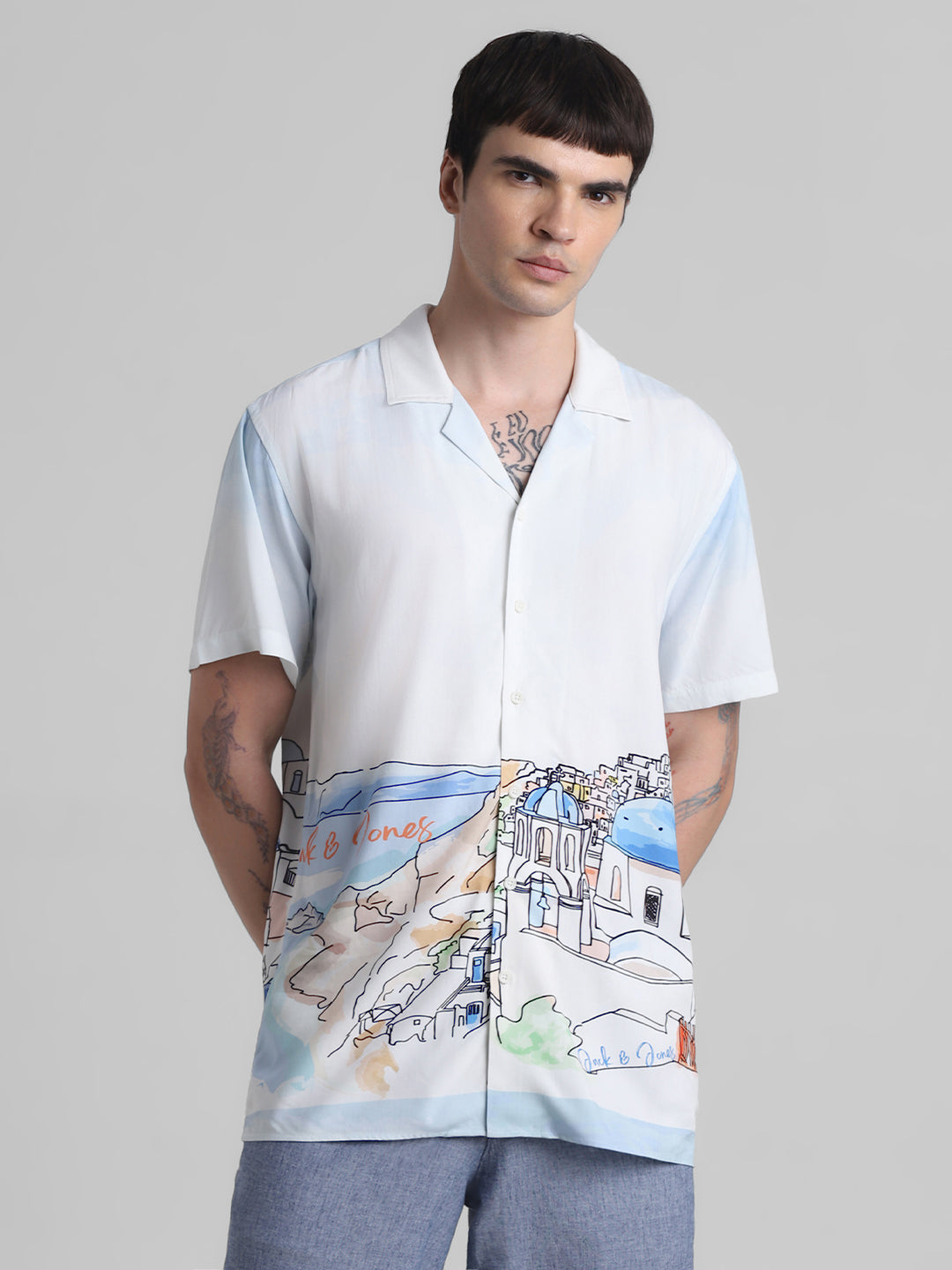 JACK&JONES Comfort Fit Placement Print Shirts