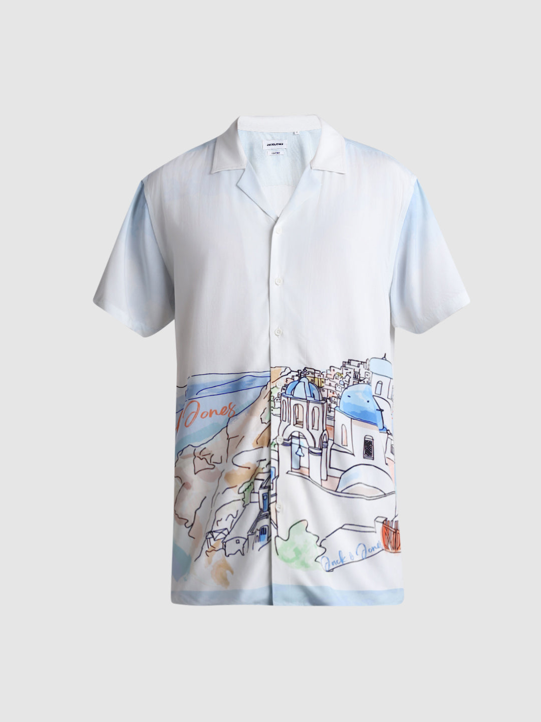 JACK&JONES Comfort Fit Placement Print Shirts